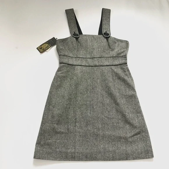 TALULA Aritzia Tweed Overall Jumper Wool Blend Dress size 2 - Picture 2 of 11